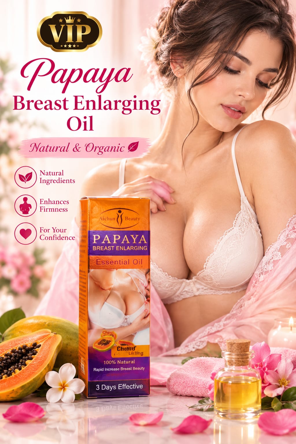 Papaya Breast Oil – Nourishing Body Care Oil