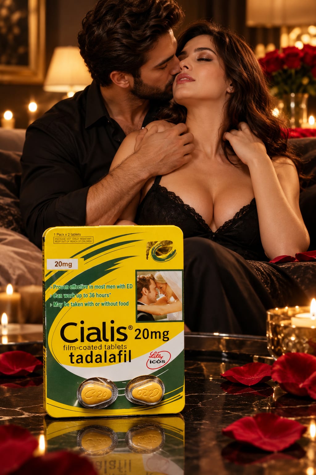 Cialis UK Made – 2 Tablets Pack